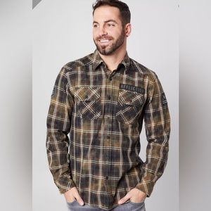 Affliction, button shirt, men